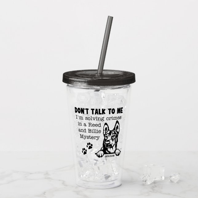 Get A Clue, Read a Dustin Stevens Mystery Acrylic Tumbler (Back Ice)