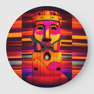 Get a God's Eye View - Ken Gauge Art Large Clock