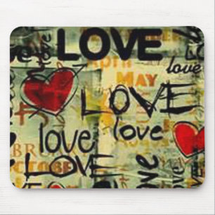 Get A Little Love Graffiti Pad Mouse Mat