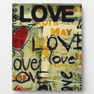 Get A Little Love Graffiti Plaque