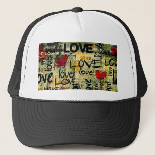 Get A Little Love Graffiti Trucker Hat