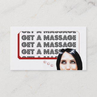 Get A Massage Business Card