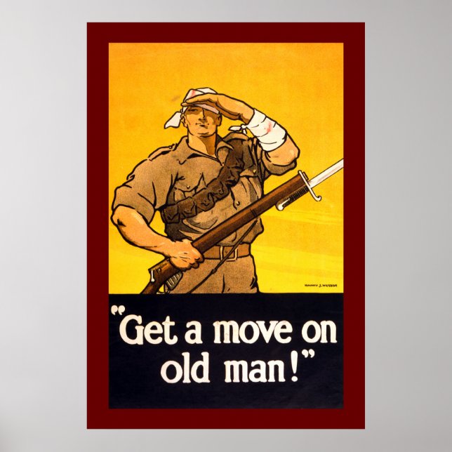 Get a Move on Old Man Poster (Front)