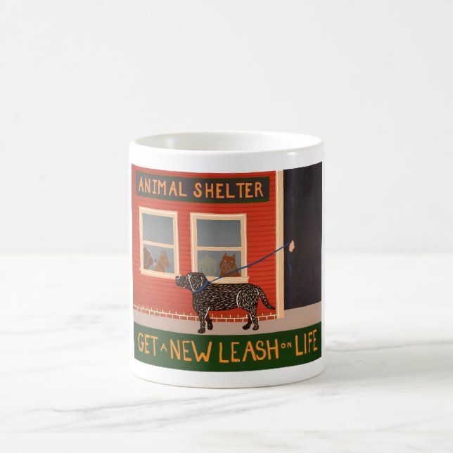 Get a New Leash on Life Coffee Mug (Center)