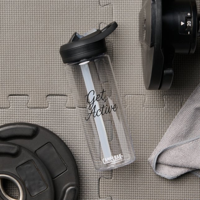 Get Active – Motivational Sports Water Bottle (Gym (Rotated))