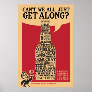 "Get Along" Political Poster