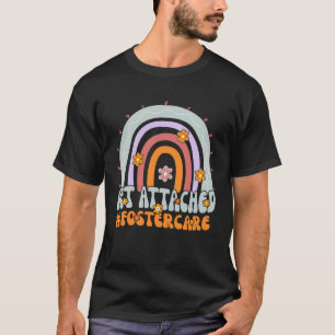 Get Attached Foster Care Groovy Foster Mum Dad Ado T-Shirt