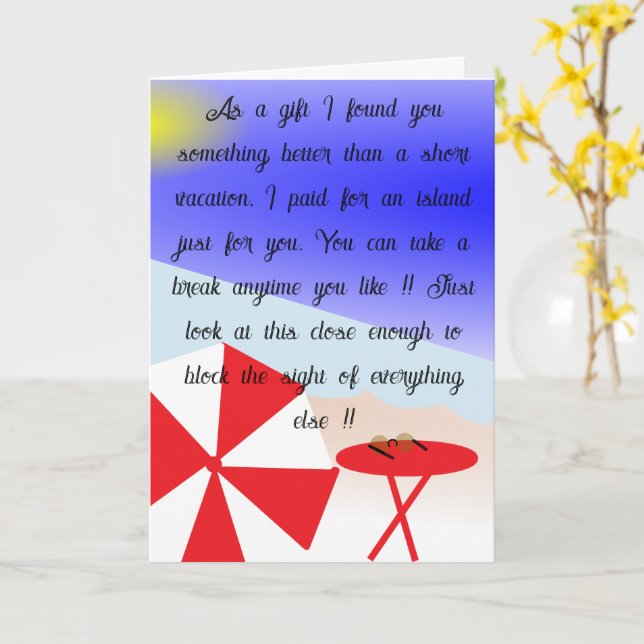 GET AWAY 24/7 CARD (Yellow Flower)