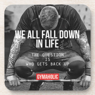 Get Back Up - Workout Motivational Coaster