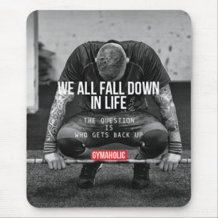 Get Back Up - Workout Motivational Mouse Mat