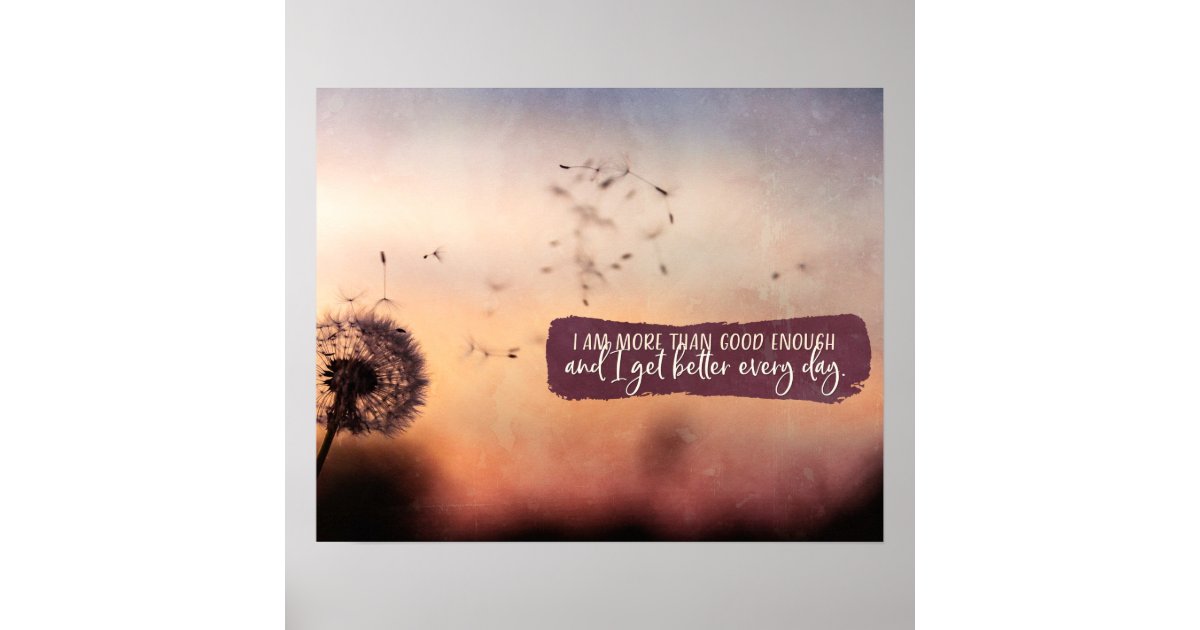 get-better-every-day-poster-zazzle-co-uk