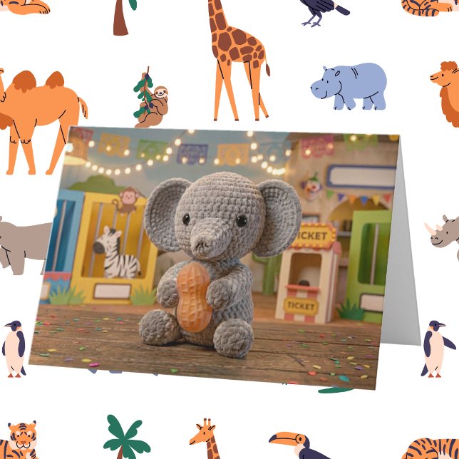 Get Better Soon | Zoo Elephant and Colouring Page Card (Creator Uploaded)