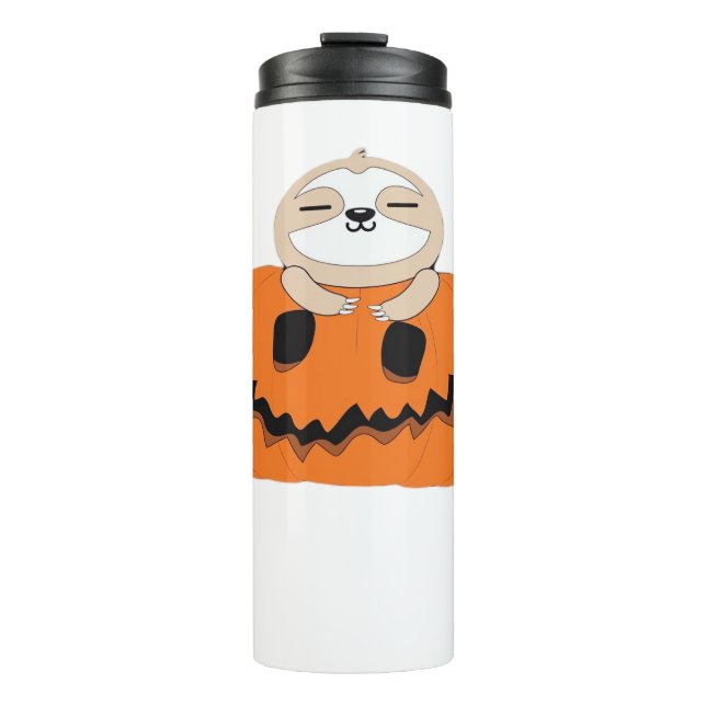 Get Cosy with Our Halloween Sloth T-Shirt – The Ul Thermal Tumbler (Front)