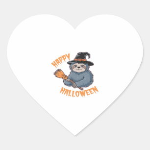 Get Cozy with Our Halloween Sloth T-Shirt � The Ul Heart Sticker