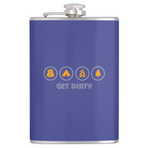 Get Dirty Camping Hip Flask