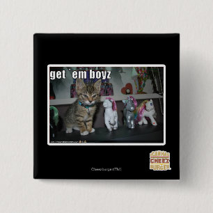Get em boyz 15 cm square badge