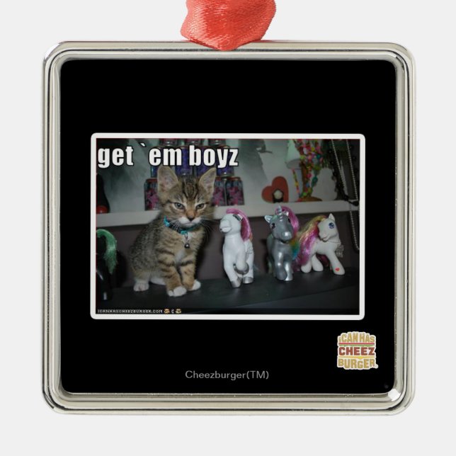 Get em boyz metal tree decoration (Front)