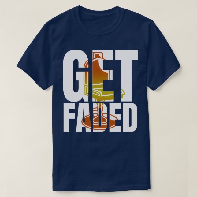 Get faded Barber Shirt (Design Front)