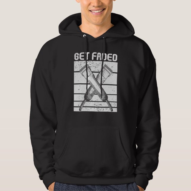 Get Faded Barbershop Berber Hairstylist Barber Hoodie (Front)