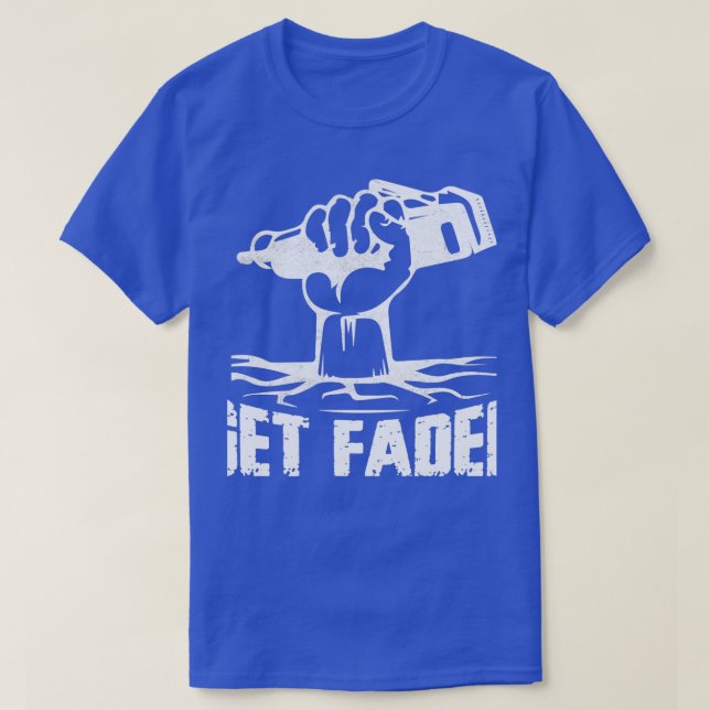 Get Faded Hair Cutting Barber Shop T-Shirt (Design Front)