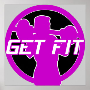 Get Fit Fitness Poster