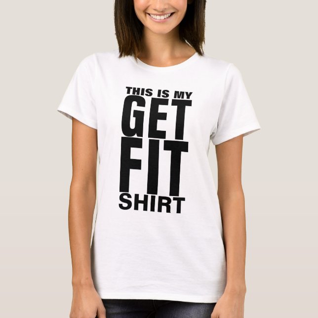 Get Fit Typography Block T-Shirt (Front)