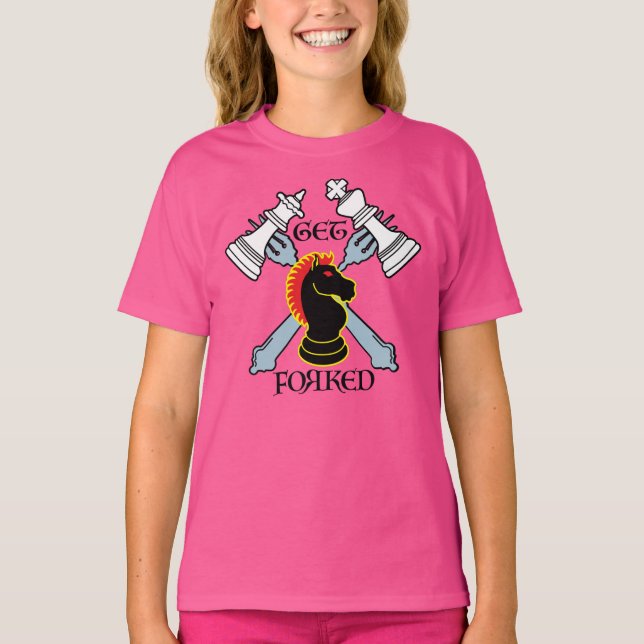 GET FORKED black wins T-Shirt (Front)