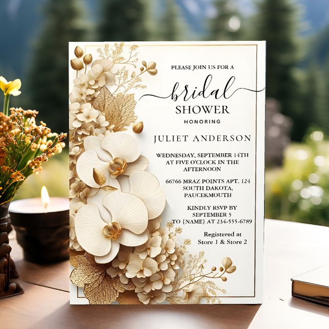 Get Formal Simple Classic Blank Bridal Shower Invitation (Creator Uploaded)
