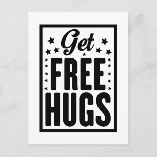 Get Free Hugs Postcard