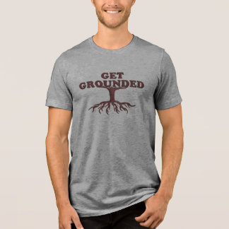 Get Grounded with Brown Tree Roots Tri-Blend Shirt