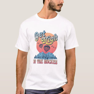 Get High In The Rockies Vintage National Park Rock T-Shirt