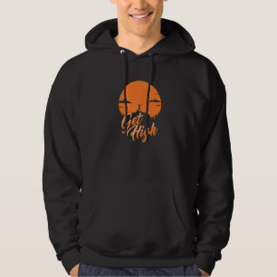 Get High Mountains Bouldering Climbing Mountaineer Hoodie