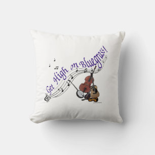 Get High on Bluegrass Throw Pillow