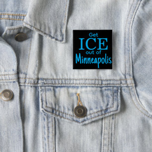 Get ICE out of [place] 15 Cm Square Badge