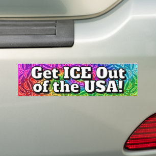 Get ICE Out of the USA! Bumper Sticker