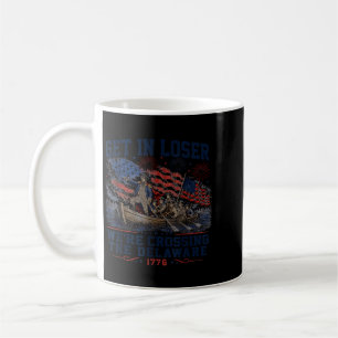 Get In Crossing The Delaware 4th July Vintage 1 Coffee Mug
