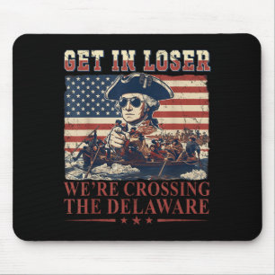Get In Crossing The Delaware 4th July Vintage 6 Mouse Mat