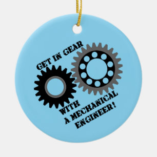 Get in Gear Ceramic Tree Decoration