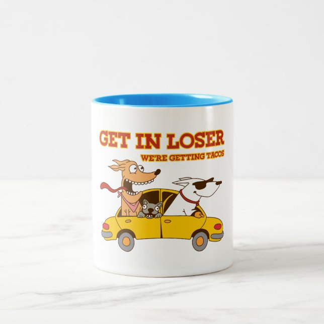 Get in loser Two-Tone coffee mug (Center)