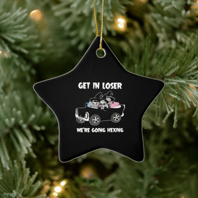 get in loser we are going hexing car ceramic tree decoration (Tree)