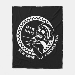 Get In Losers Lazy Halloween Costume Fun Skeleton Fleece Blanket