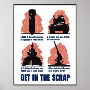 Get In The Scrap -- Border Poster