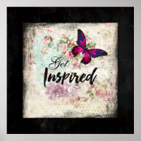 Get Inspired with Pretty Butterfly Vintage Collage