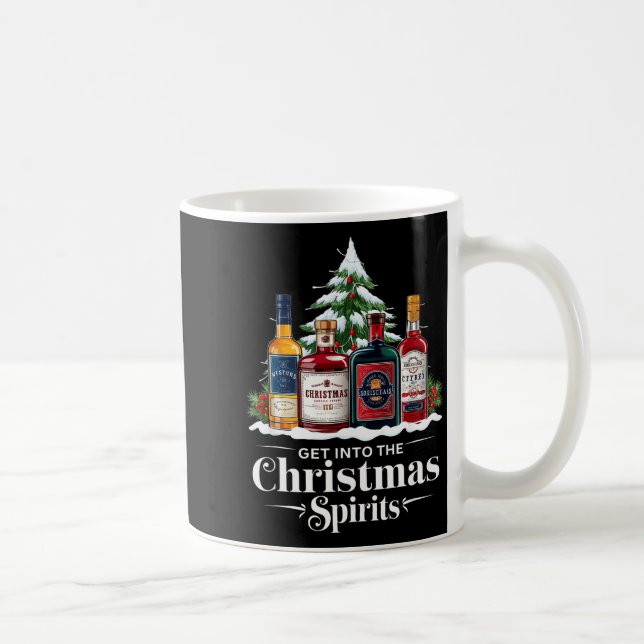 Get Into The Christmas Srits Funny Holiday Drinkin Coffee Mug (Right)