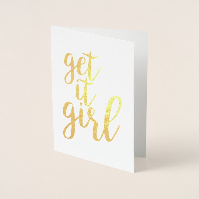 Get It Girl Foil Card (Front)