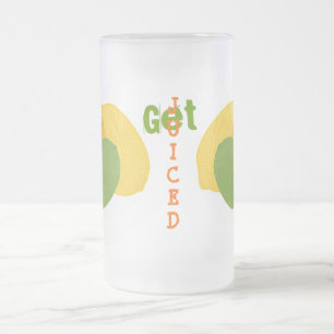 Get Juiced with Citrus Fruits Frosted Glass Beer Mug