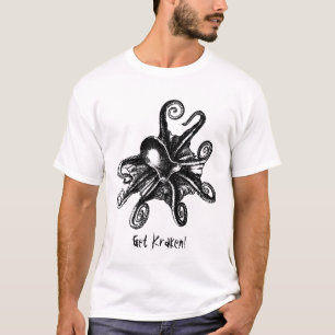 Get Kraken! Cthulu Octopus STeampunk tshirt