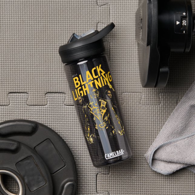 Get Lit - Black Lightning Water Bottle (Gym)