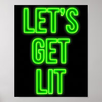 Get Lit Christmas Neon Vintage Retro Outfit