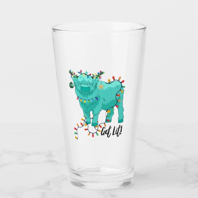 Get Lit Coo Pint Glass (Front)